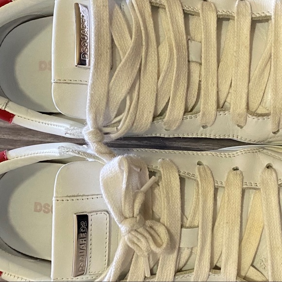 DSquared2 Mens All White Sneakers - Picture 4 of 7